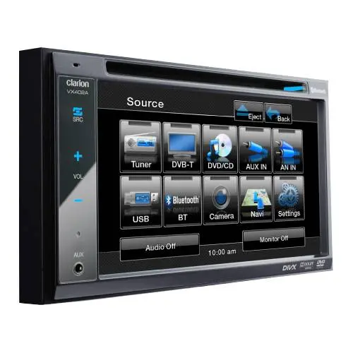 Clarion Vx402a Dvd Usb Bluetooth Player With 6.2" Touch Panel Control 1