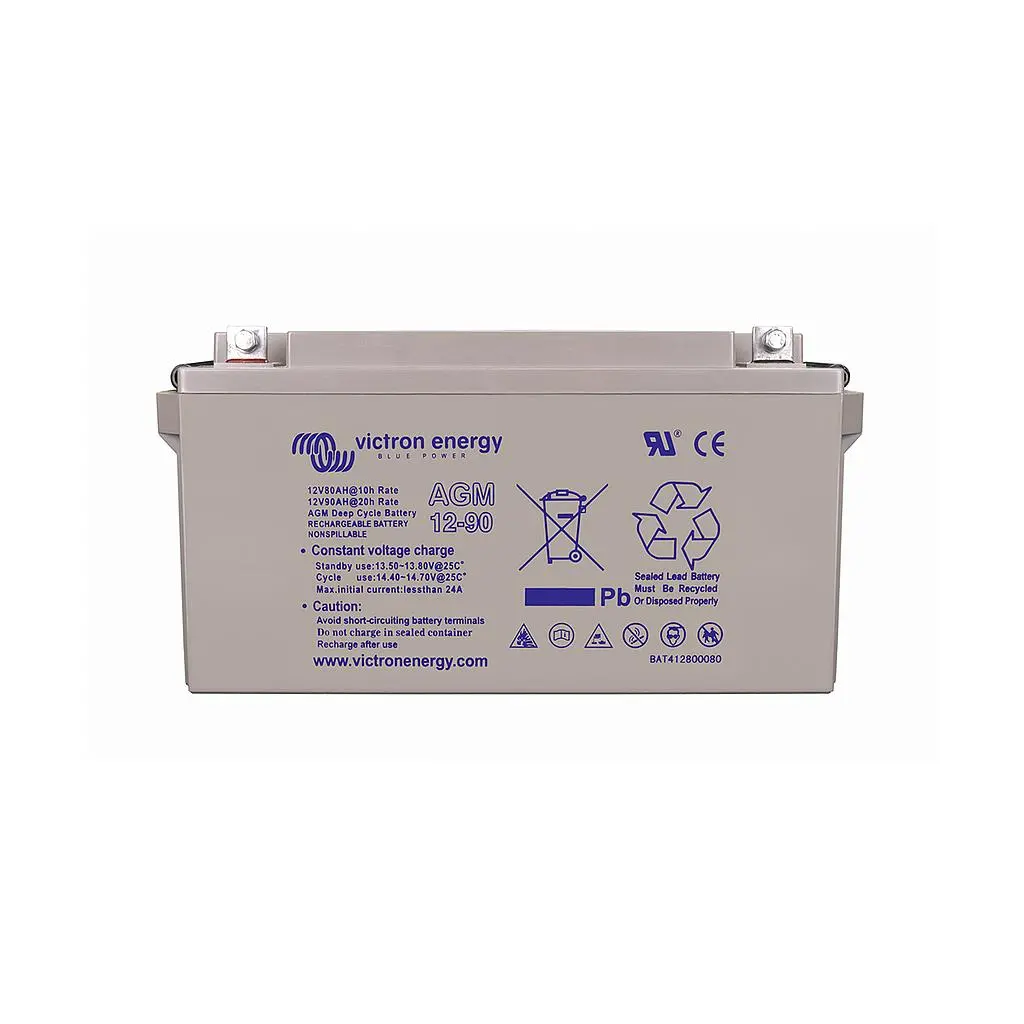 Victron Energy Bat412800085 12V/90Ah Agm Deep Cycle Battery (M6) 1