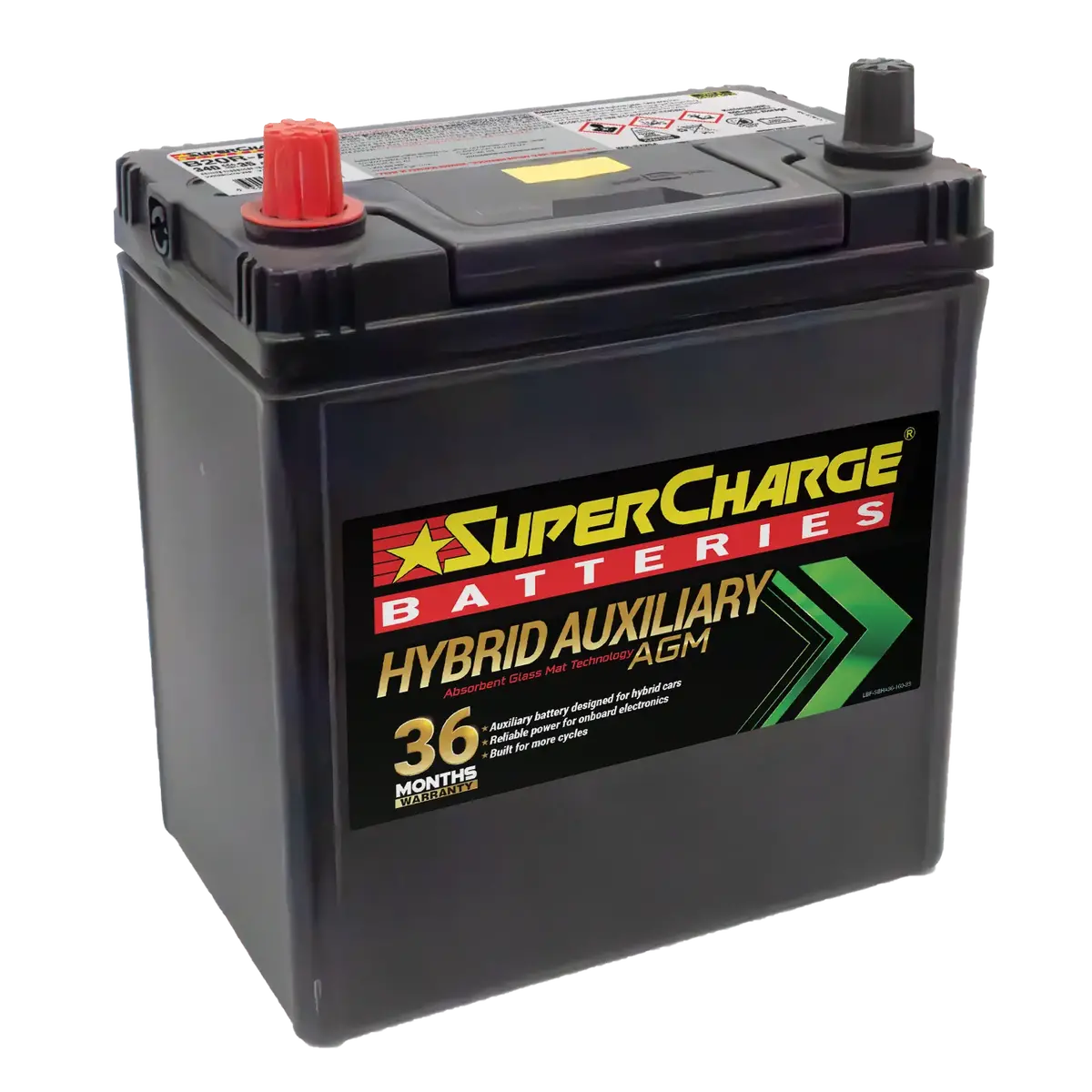 Supercharge B20r-Agm Start-Stop Agm 12V 370Cca Battery 1