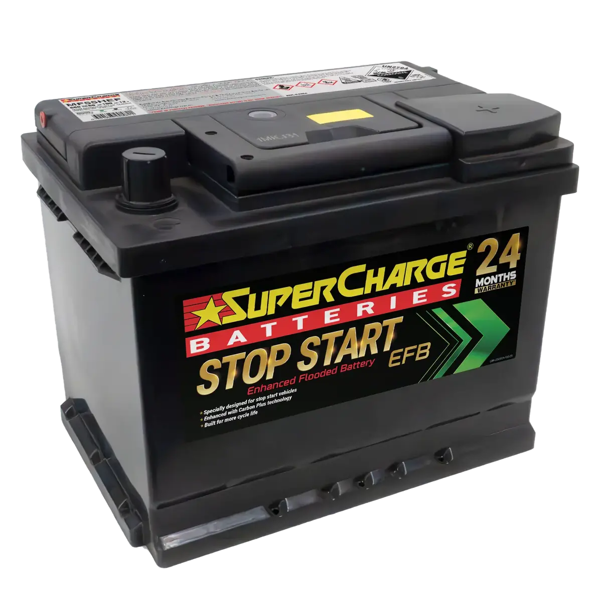 Supercharge Mf55hef Start-Stop Efb 12V 610Cca Battery 1