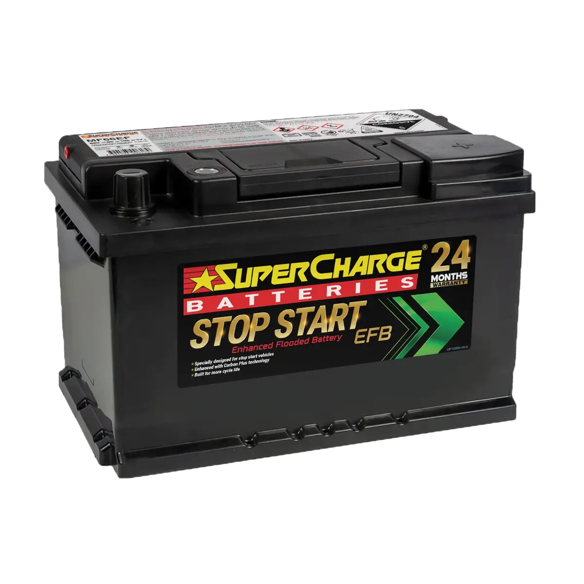 Supercharge Mf66ef Start-Stop Efb 12V 650Cca Battery 1