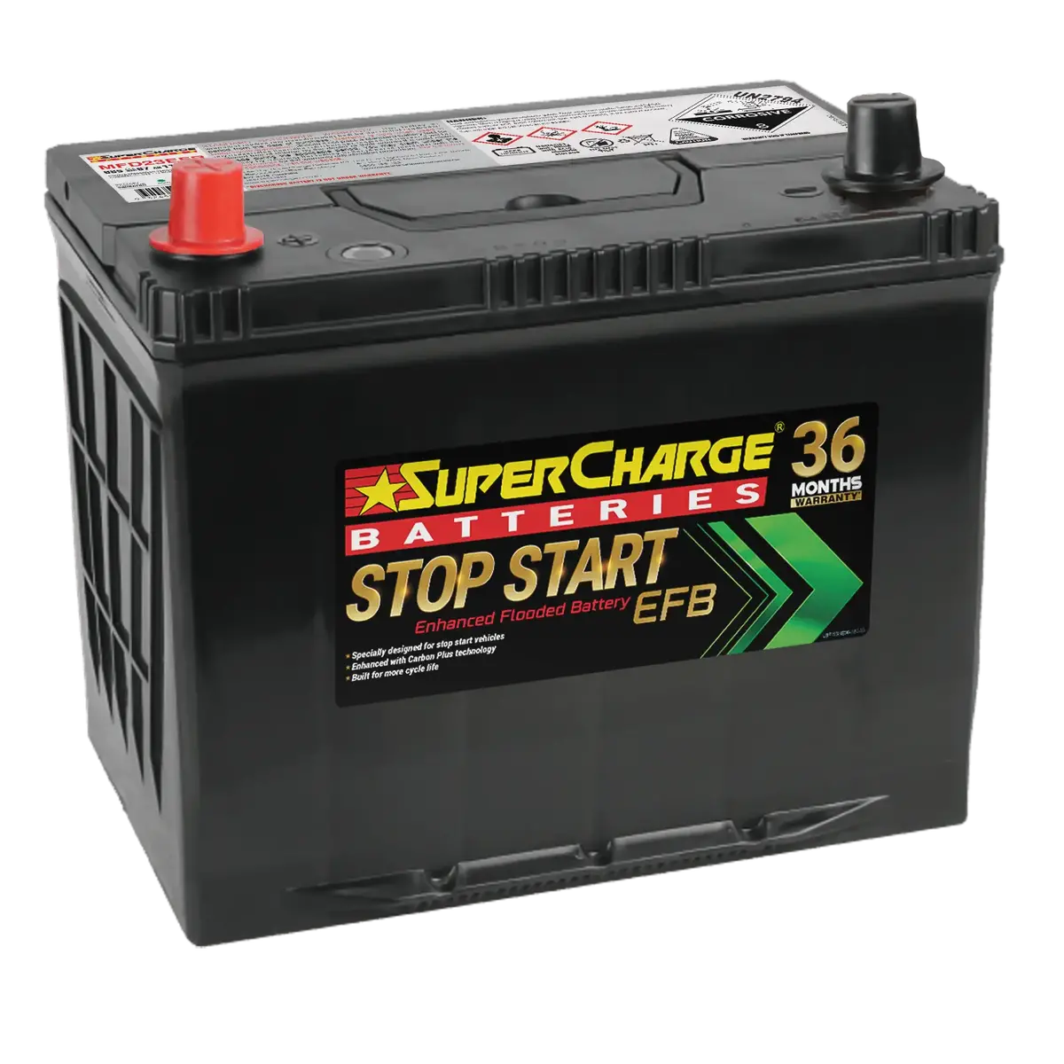 Supercharge Mfd23efr Start-Stop 12V 650Cca Battery 1