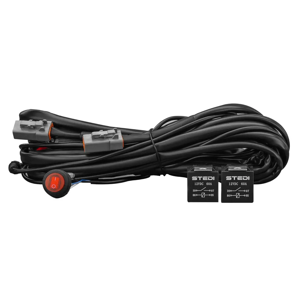 Stedi Wirqkft-Smart-Dual-Relay Dual Relay/Connector Plug & Play Smart Harness™ High Beam Driving Light Wiring 1