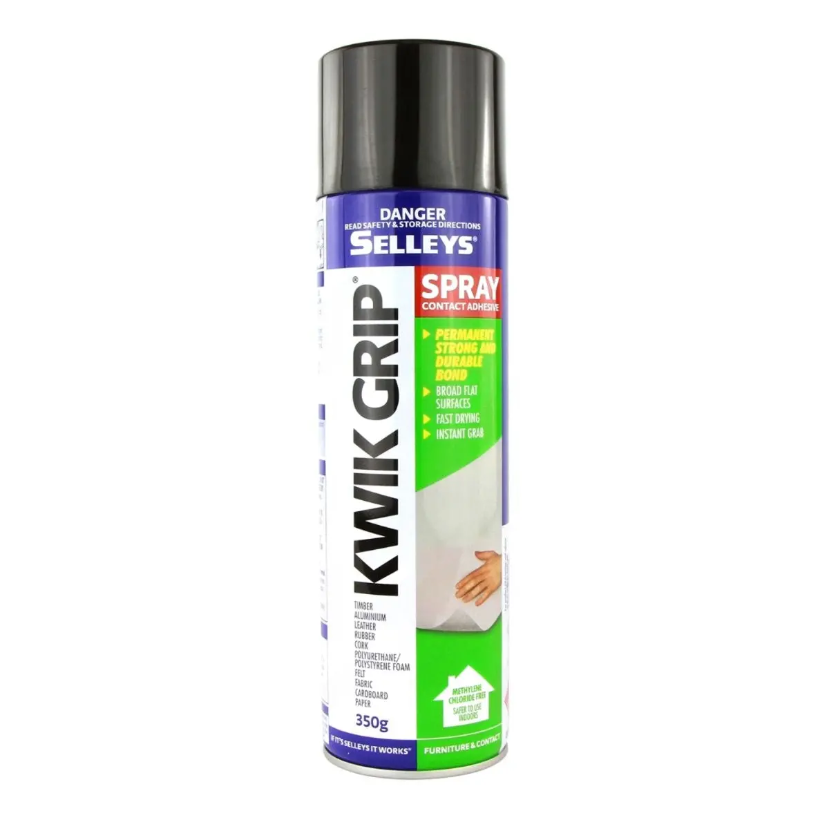 Selleys Wkg350g Kwik Grip Spray Adhesive Glue - 350 Grams 1