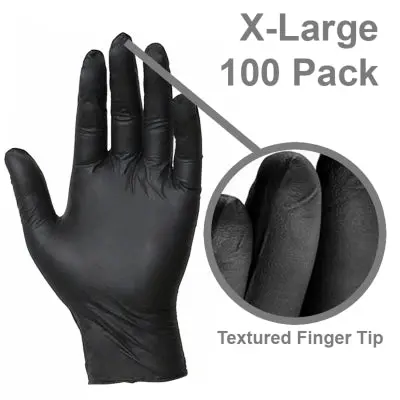 Dna Wng001bxl Black Nitrile Gloves Extra Large – 100 Pack 1