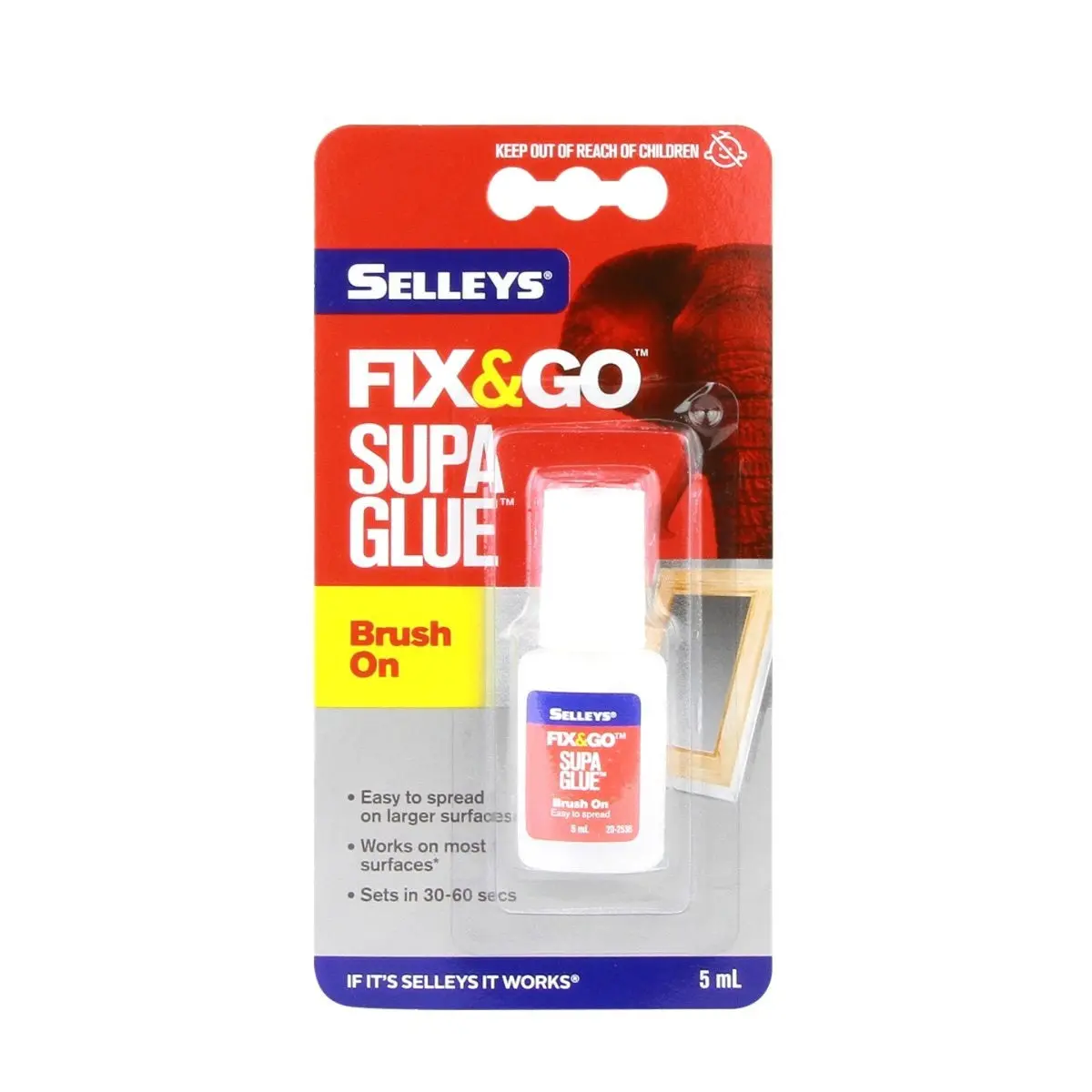 Selleys Wqfb5m Quick Fix & Go Brush On Supa Glue - 5Ml 1