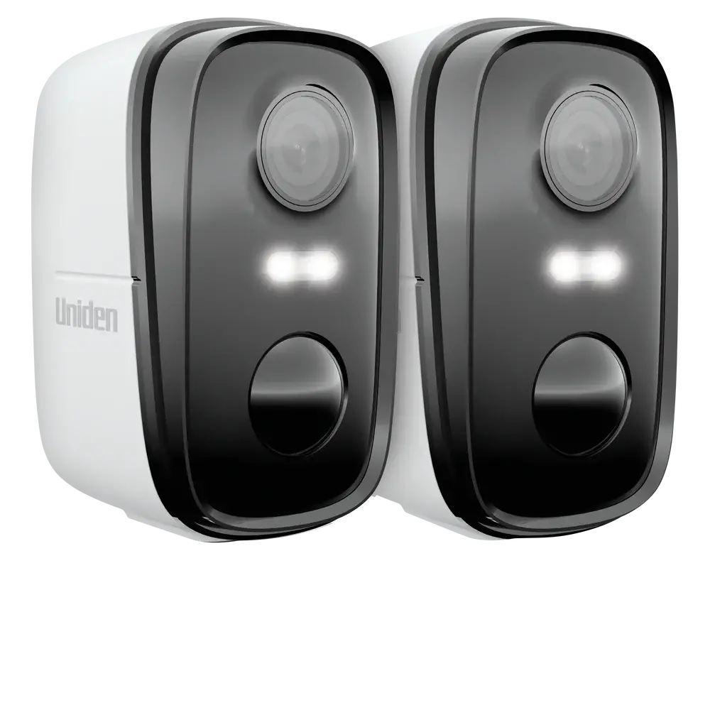 Uniden App Cam Solo X2k-2 Twin Pack - 100% Wirefree 2K Super Hd Spotlight Camera Twin Pack With Solar Compatibility 1