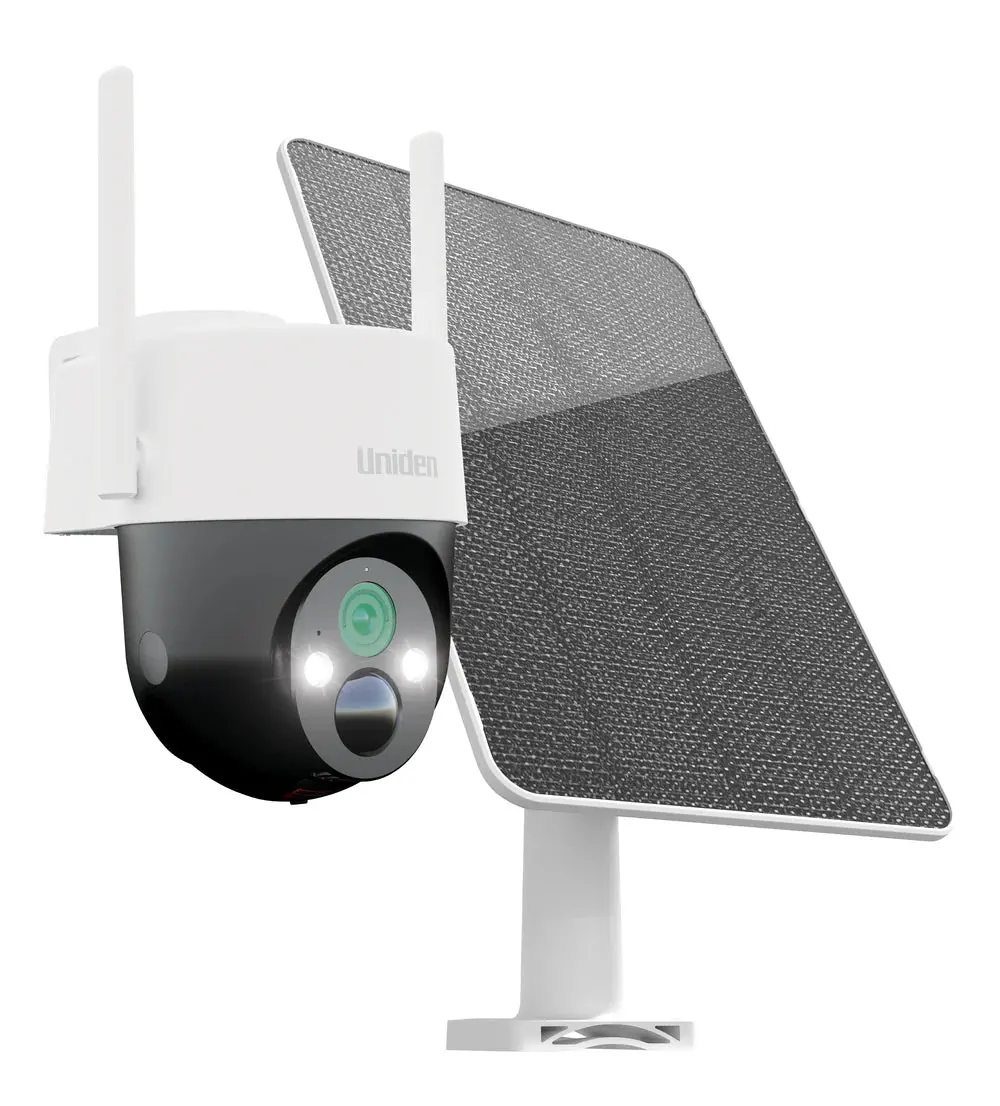 Uniden Solo X2k Pt Pro Kit - 100% Wirefree 2K Pan & Tilt Outdoor Camera With Solar Panel And Onwatch Technology 1