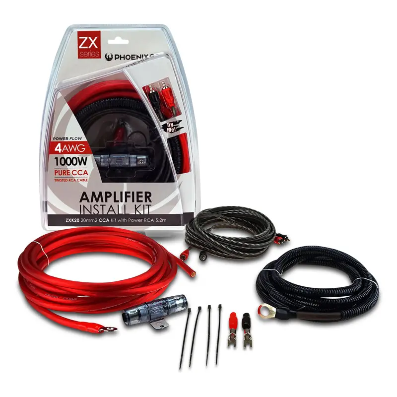 Phoenix Gold Zxk20 Zxk-Series 4Awg 20Mm² 2-Channel Amplifier Wiring Kit (Cca) 1