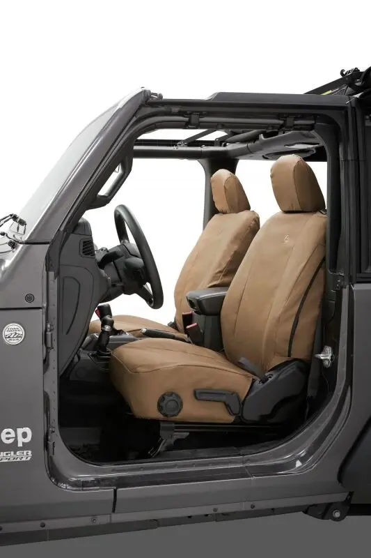 Bestop Front Seat Covers Tan (F&R): Jeep Wrangler Jl 2018-2025 2.0L/3.6L 1