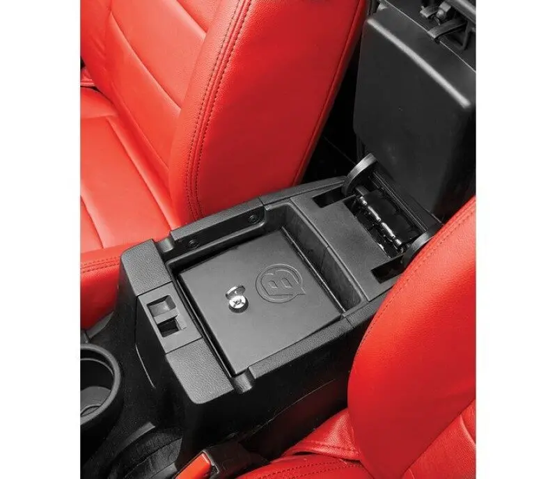 Bestop Center Console Lock Box (Interior): Jeep Wrangler 2011-2018 3.6L/3.8L 1