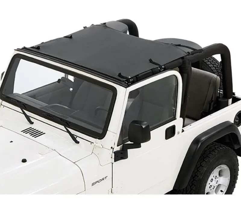 Bestop Sun Targa Bikini (Black Diamond) (Front): Jeep Wrangler Tj 1997-2006 2.5L / 4.0L 1