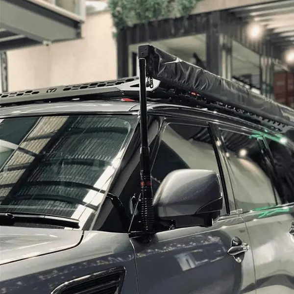 Gmf4x4 Vogue-Mirror-Y62 (Vogue-Y62-S5-Psg)  Black Uhf Aerial Bracket For Nissan Patrol Y62 (Passenger Side Mirror) 1