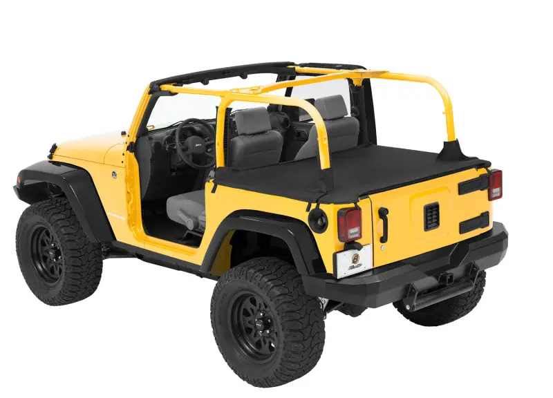 Bestop Duster Deck Cover Black Diamond (Rear): Jeep Wrangler Jk 2007-2018 3.6L/3.8L 1