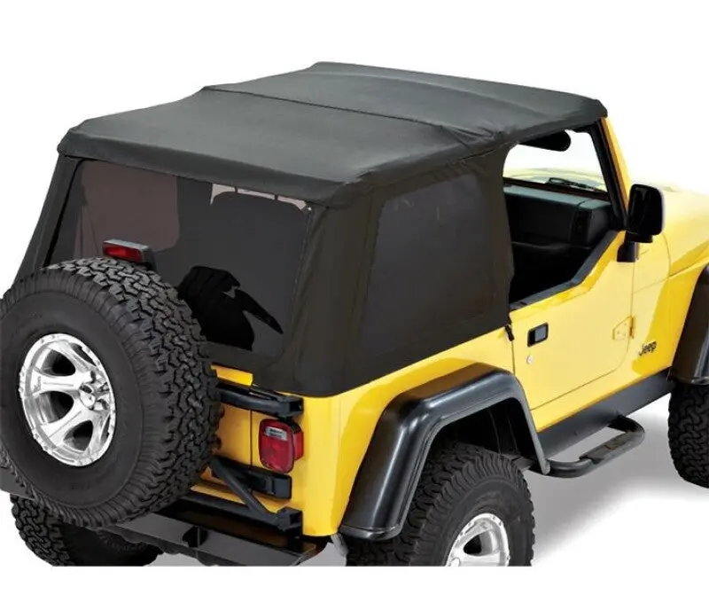 Bestop Trektop Premium Black Twill (Top): Jeep Wrangler Tj 1997-2006 2.5L/4.0L 1