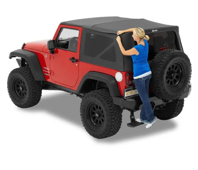Bestop Supertop Black Diamond Soft Top: Jeep Wrangler Jk 2007-2018 3.6L/3.8L 1