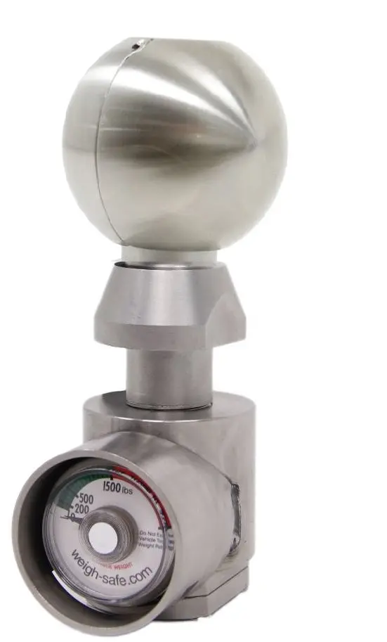 Tongue Weighing 2" Trailer Hitch Ball 10000Lbs Max Gtw By Weigh Safe 1