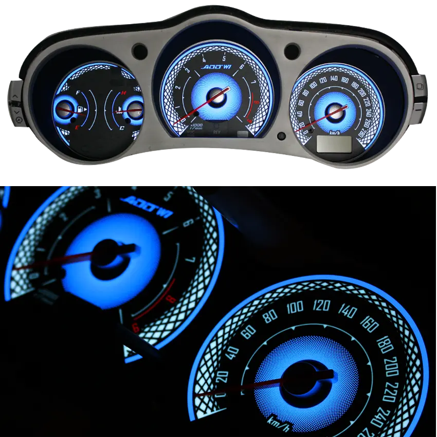 Km/H Add W1 Nissan 350Z Overlay Face Gauge 2003-2008 3D Illusions 1