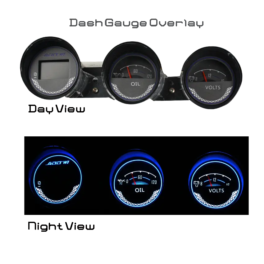 Zz Add W1 Nissan 350Z 2003-2008 Overlay Face Gauge-Dash - Option 1