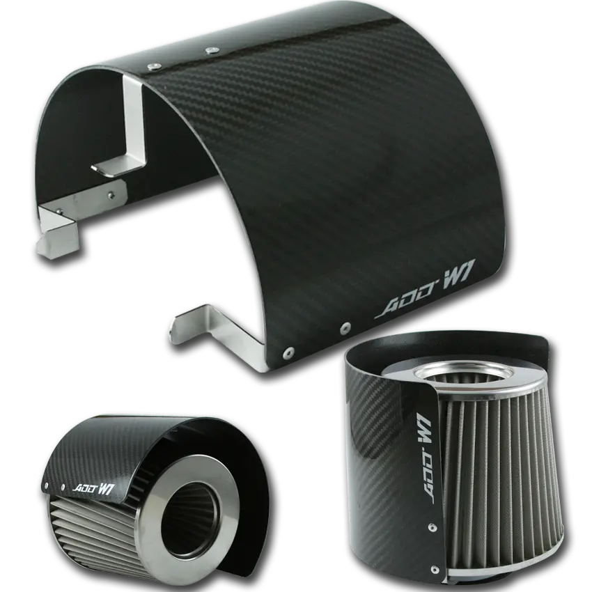 Zz Air Filter Carbon Fiber Heat Shield Cover 5"- 6" Inlet-Options 1
