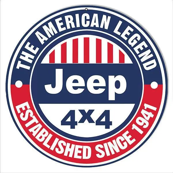 American Legend 1941 Jeep Sign 1