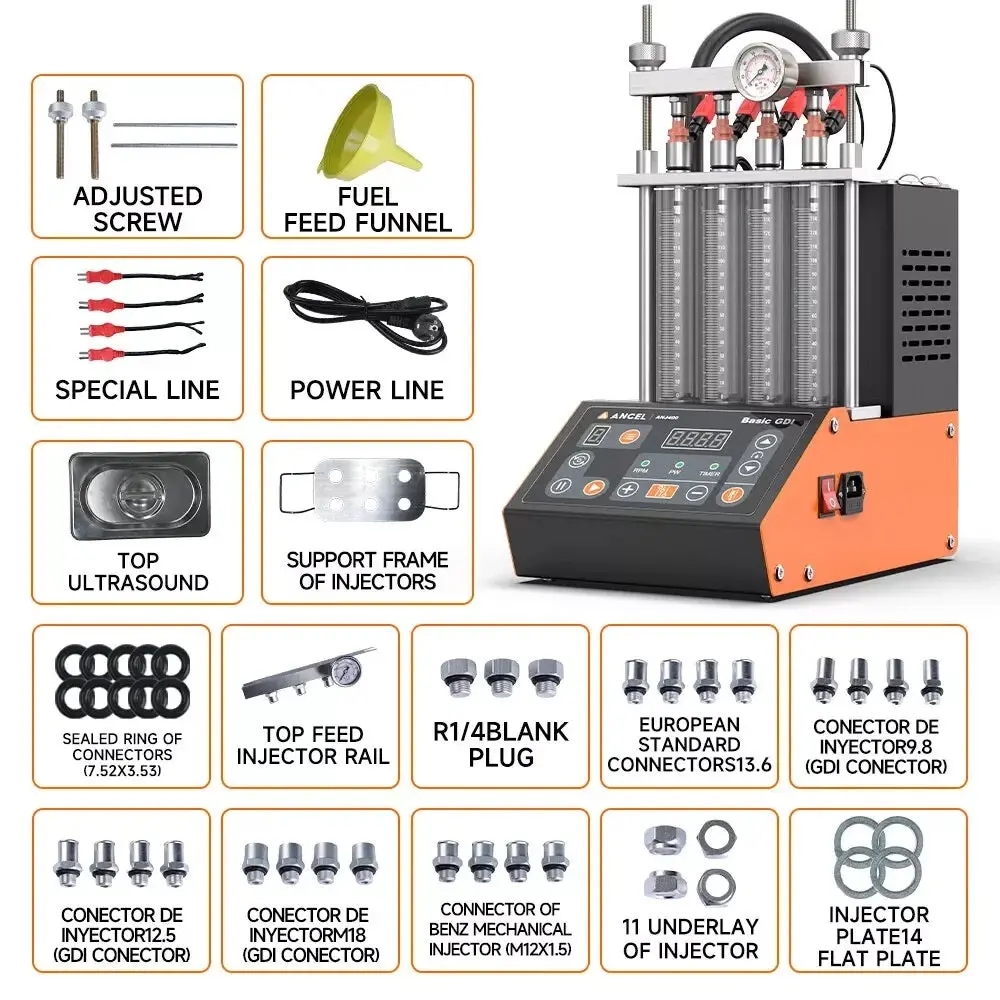 Fuel Injector Tester And Ultrasonic Cleaner Gdi Fuel Injection Flow Test Machine 1