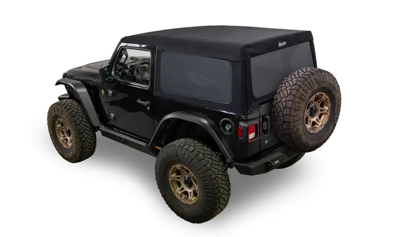 Bestop Supertop Glide Squareback Soft Top Black Diamond (F&R): Jeep Wrangler Jl 2018-2025 1