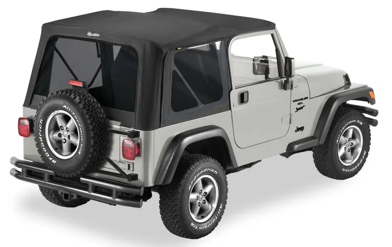 Bestop Replace A-Top Soft Top Black Diamond Tinted (F&R): Jeep Wrangler Tj 2003-2006 4.0L I6 1