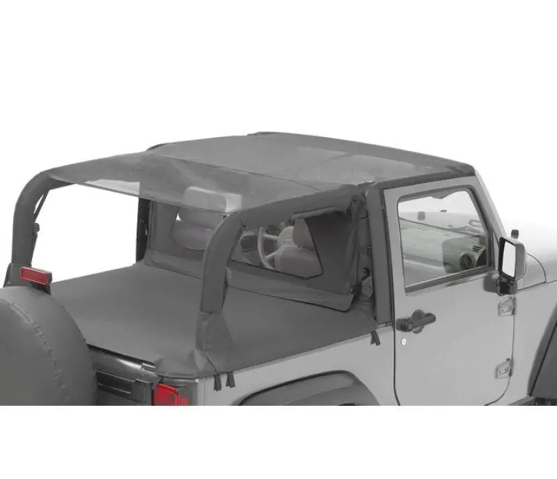 Bestop Safari Cable Bikini Top (F&R): Jeep Wrangler 2010-2018 3.6L/3.8L 1