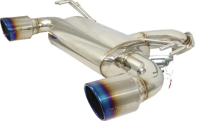 2008-2014 Mitsubishi Evo X Injen Axle Back Exhaust W/ Titanium Tips 1