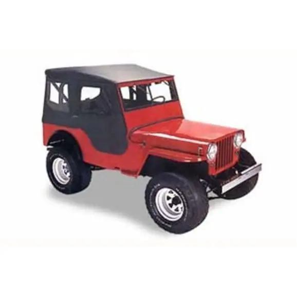 Bestop, Tigertop Soft Top, 1949-1953, Willys Jeep Cj-3A 1