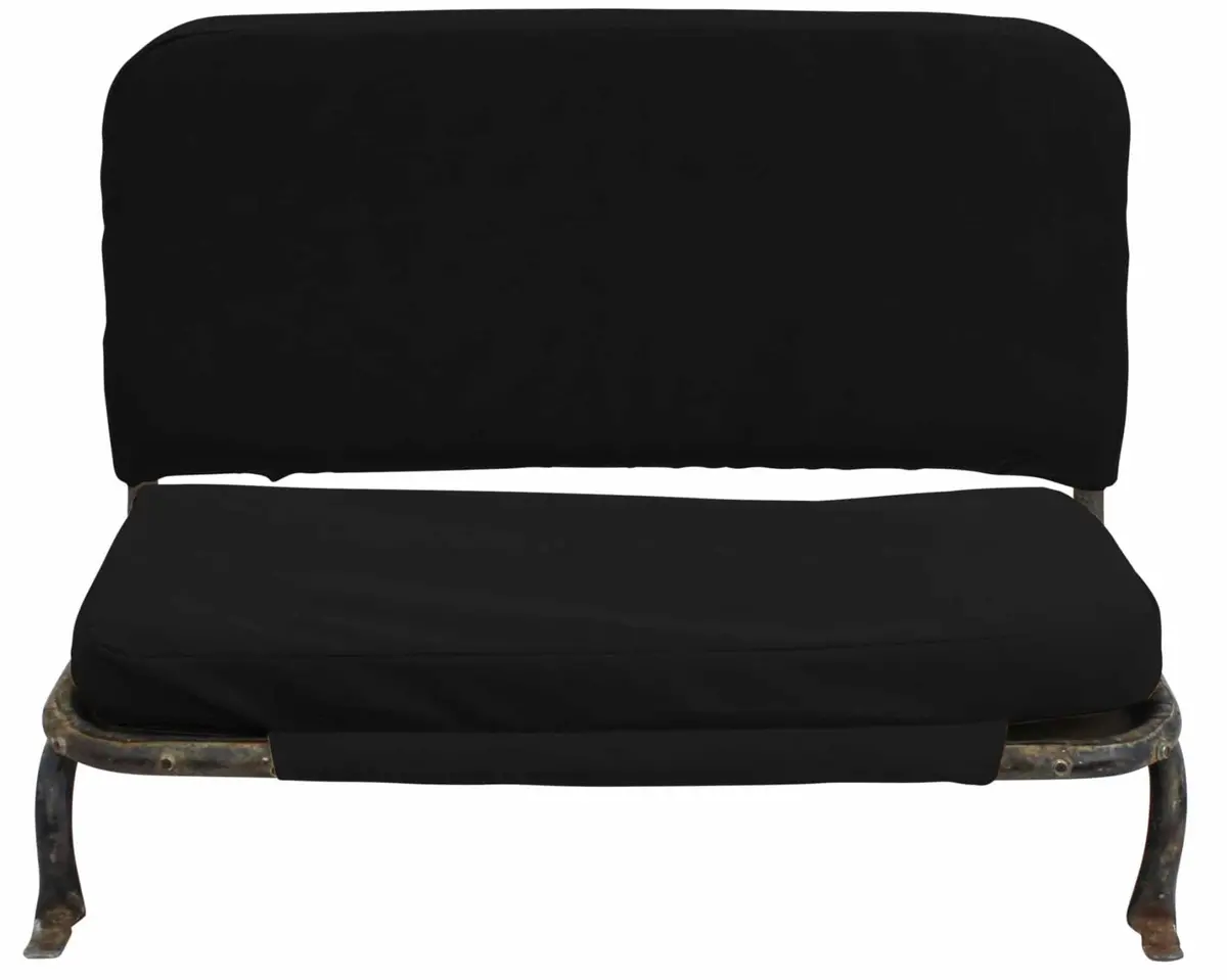 Big Willy 15" Rear Canvas Bench Seat Cover & Cushion (Tall Back), (1945-1968) Willys Jeep Cj2a(Late), Cj3a, Cj3b 1