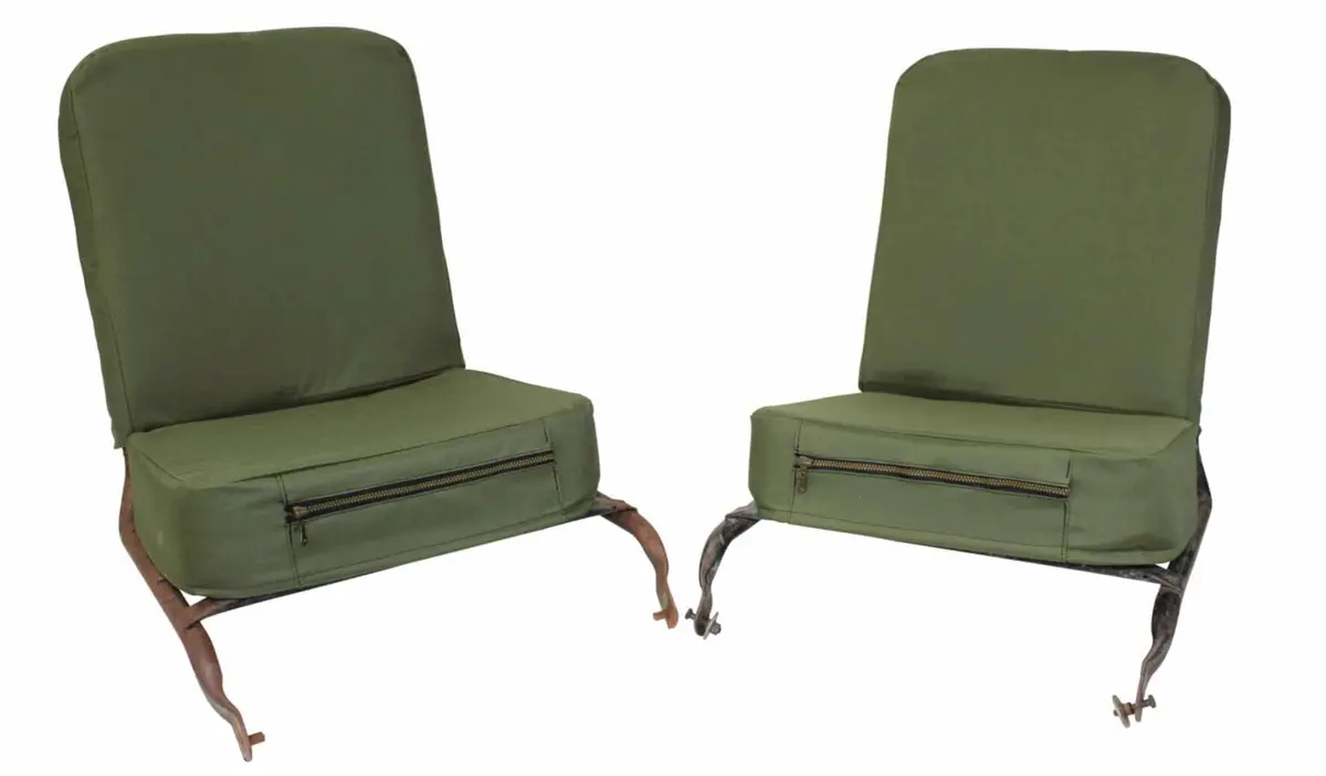 Big Willy Canvas Front Seat Cover & Cushion Set, (1945-1971) Willys Jeep Cj2a, Cj3a, Cj3b, M38, M38a1 7