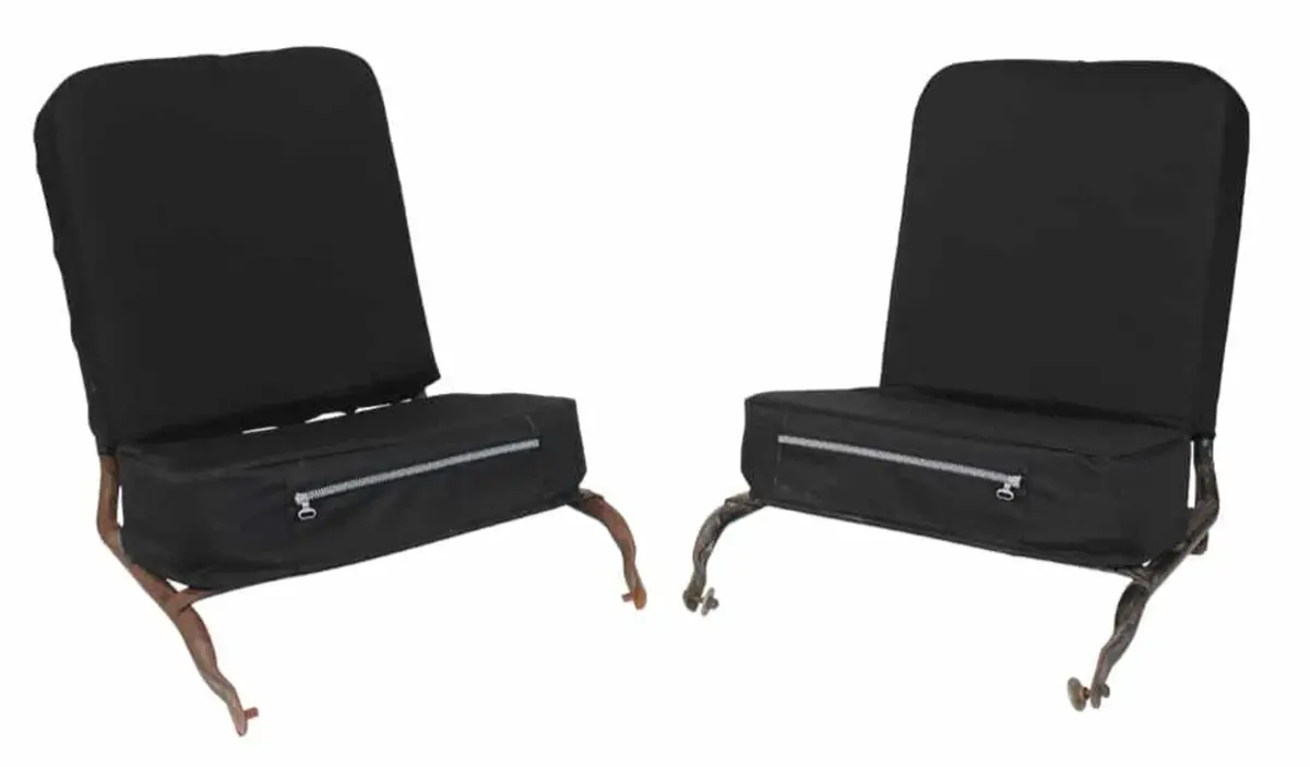 Big Willy Canvas Front Seat Cover & Cushion Set, (1945-1971) Willys Jeep Cj2a, Cj3a, Cj3b, M38, M38a1 1