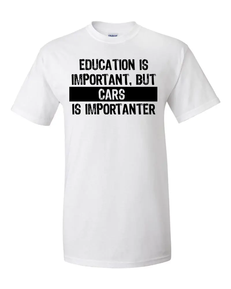 Men's Short Sleeve Graphic T-Shirt | Education Is Important 3