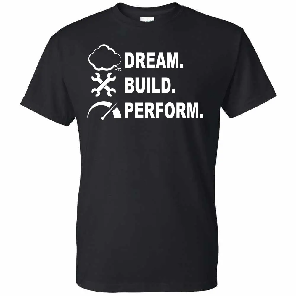 Men's Short Sleeve Graphic T-Shirt | Dream Build Perform 1