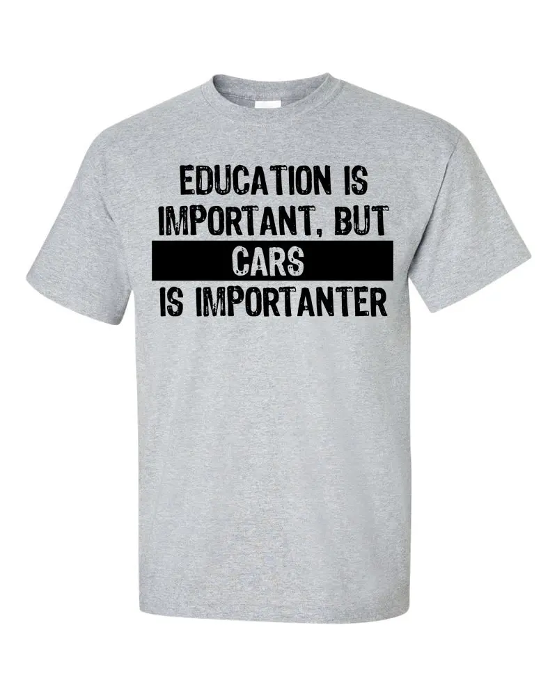 Men's Short Sleeve Graphic T-Shirt | Education Is Important 5