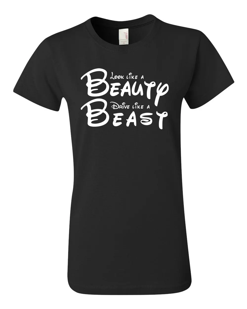 Women's Short Sleeve Graphic T-Shirt | Look Like Beauty Drive Like A Beast 1