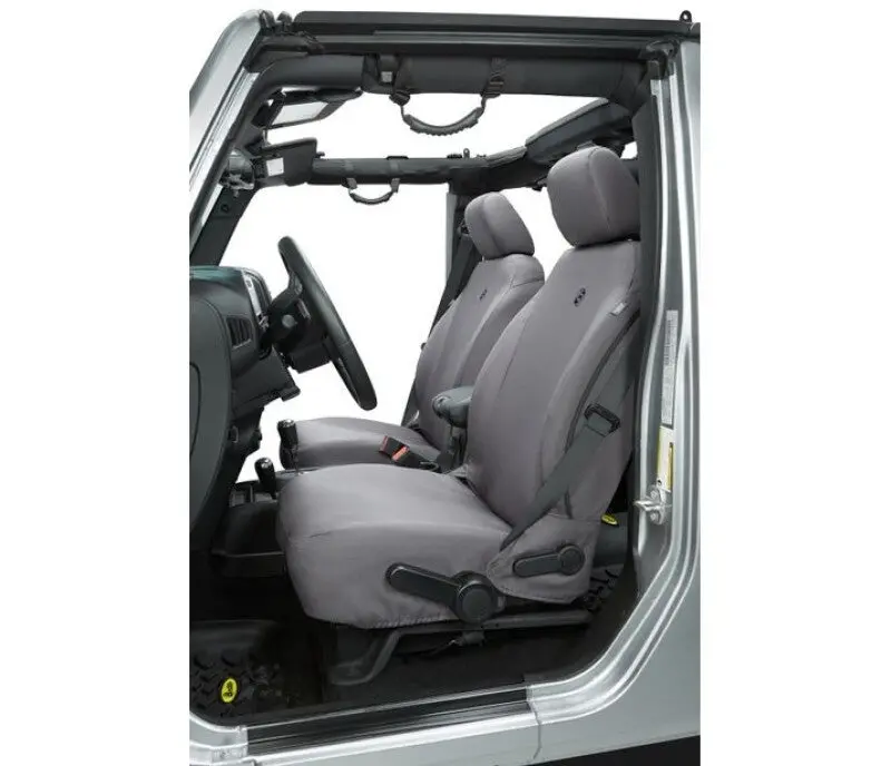 Bestop Front Seat Covers Charcoal: Jeep Wrangler Jk 2013-2018 3.6L V6 1