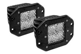 Rigid Industries Diffused Flush Mount D2 Led Light (Pair) 1