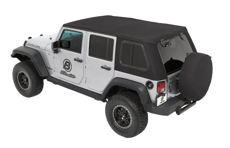 Bestop Trektop Pro Soft Top (Premium Black Twill): Jeep Wrangler Jk 2007-2018 1