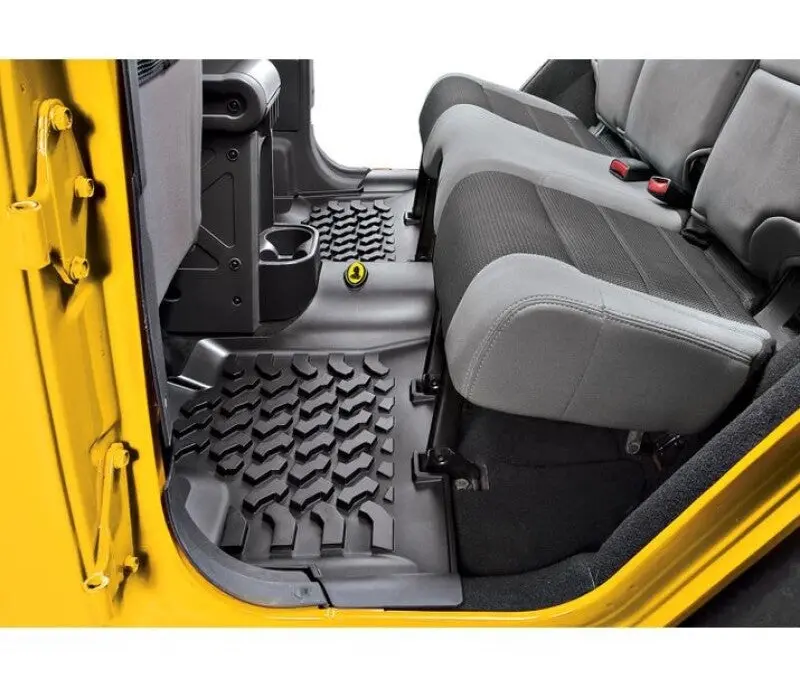 Bestop Rear Floor Mats Black (Rear): Jeep Wrangler Jk 2007-2018 3.8L / 3.6L 1