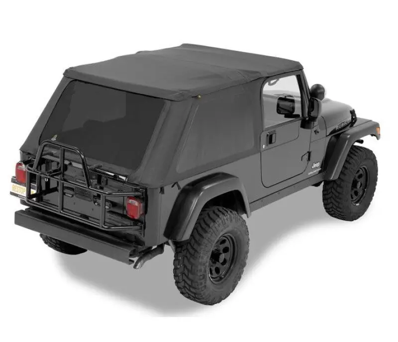 Bestop A-Top Replacement Trektop Soft Top Black Diamond Tinted Windows (F&R): Jeep Wrangler Tj 2004-2006 4.0L 1