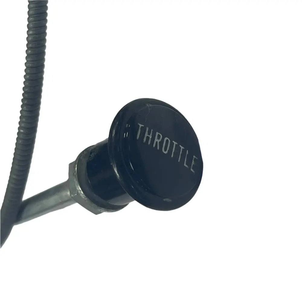 Carburetor Accelerator Throttle Cable, Nos, Black Knob, 1941-1971, Willys And Cj Series 2