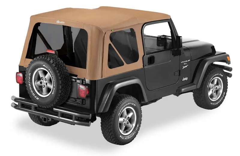Bestop Replace A-Top Sailcloth Tinted Windows (No Door Skins): Jeep Wrangler Tj 1997-2002 2.5L/4.0L 1