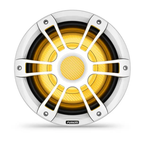 Fusion Sg-Sl103spw 10" 600-Watt Crgbw Sports White Marine Subwoofer 1