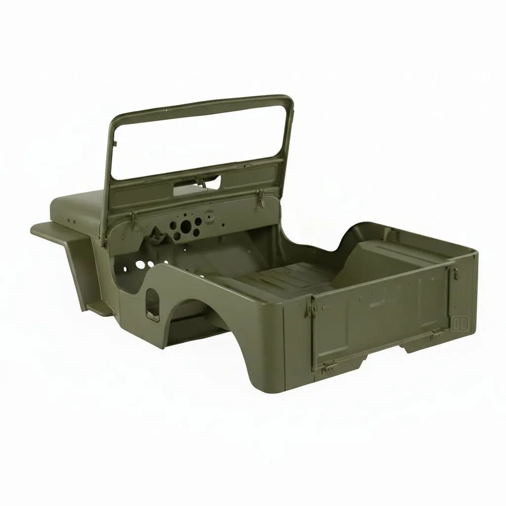 Cj-3A Complete Body Tub Kit, Steel, 1949-1953, Willys Jeep Cj-3A 1