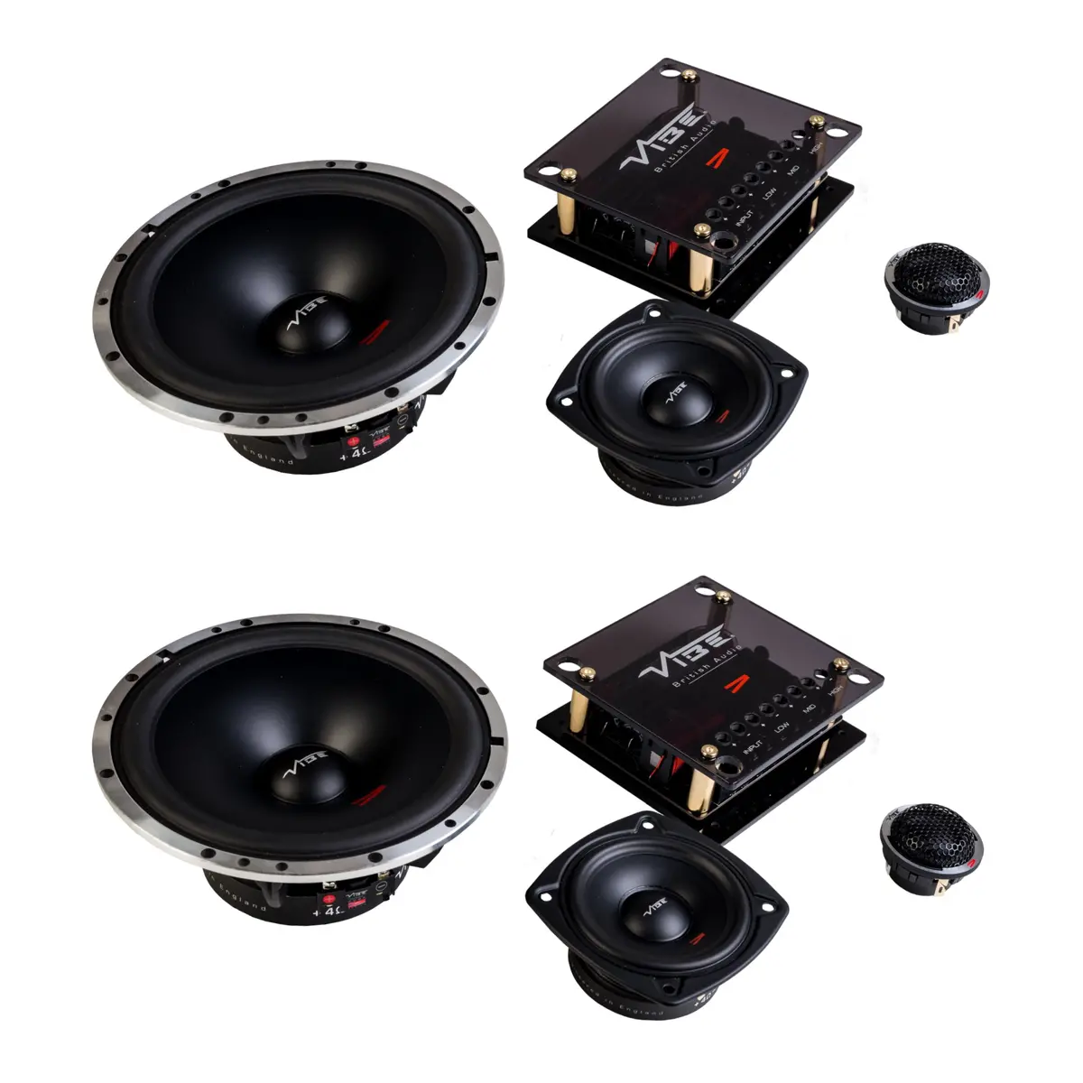 Vibe Cven63c-V4 Cven Series 6.5" 290W 3-Way Sound Quality Component Speaker Set 1