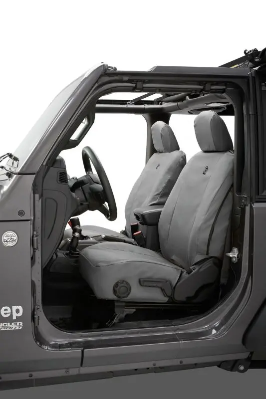 Bestop Front Seat Covers (Charcoal) (Front): Fits Jeep Gladiator/Wrangler 2018-2025 1