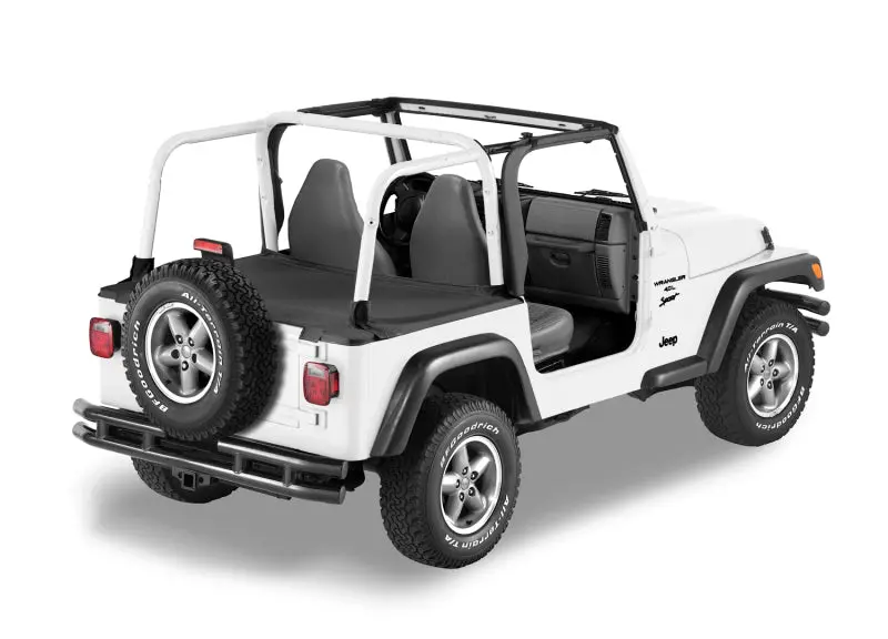 Bestop Duster Deck Cover Black Denim (Rear): Jeep Wrangler 1997-2002 2.5L / 4.0L 1
